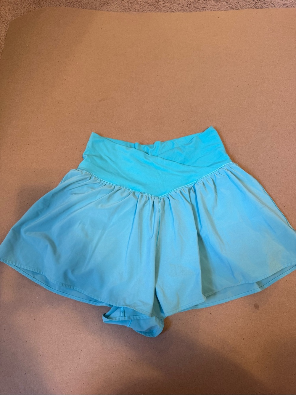 Aerie turquoise crossover shorts